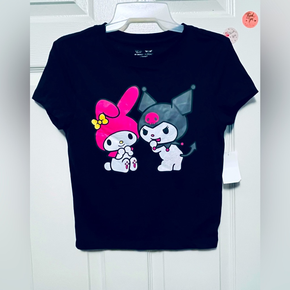 NWT Women’s My Melody & Kuromi Cropped Tee ~ XS